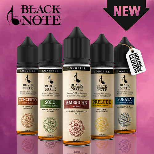 Black Note E-Liquids Malta | Premium Naturally Extracted Tobacco House Of Clouds Black Note E-Liquids Malta | Premium Naturally Extracted Tobacco House Of Clouds