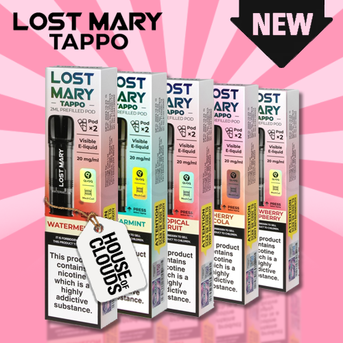 lost mary tappo flavours Tappo Pods Malta