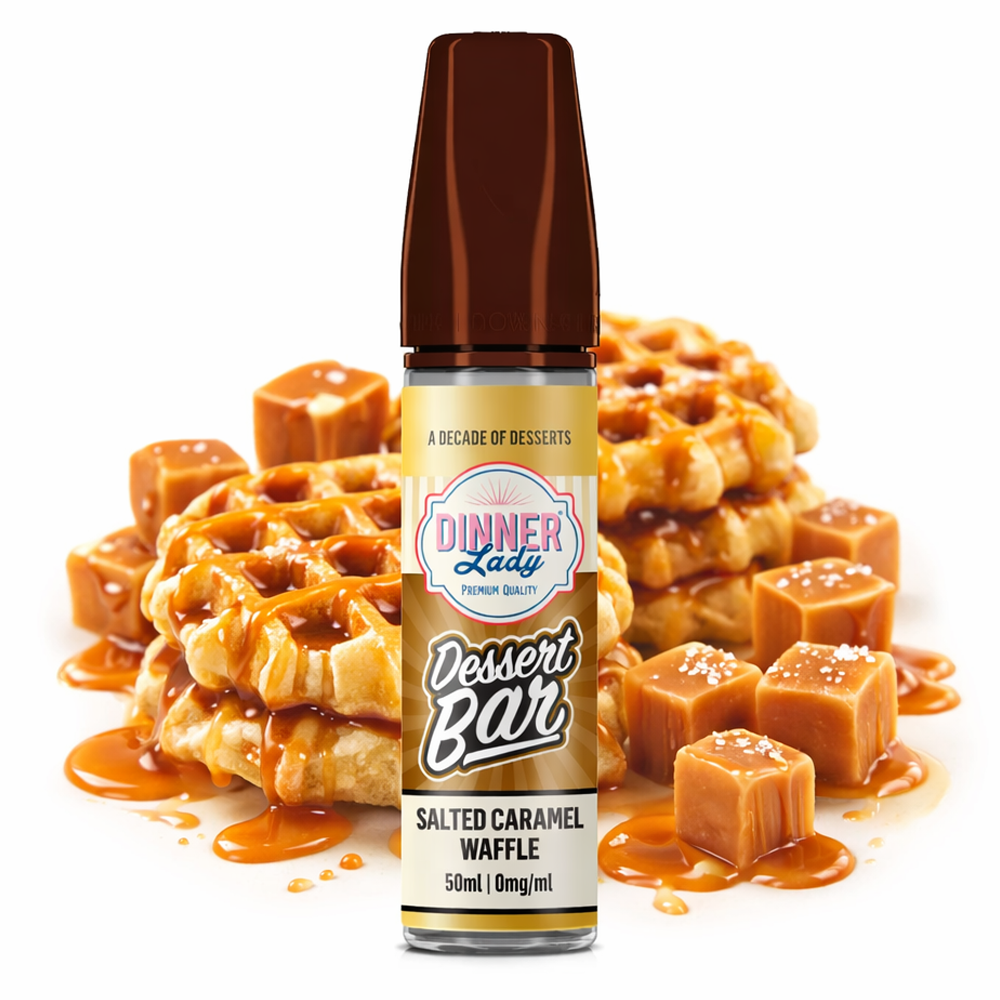 Dinner Lady Dessert Bar- Salted Caramel Waffle 60ml Longfill