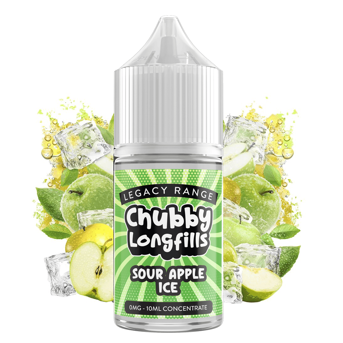 Chubby Longfills - Sour Apple Ice 30ml