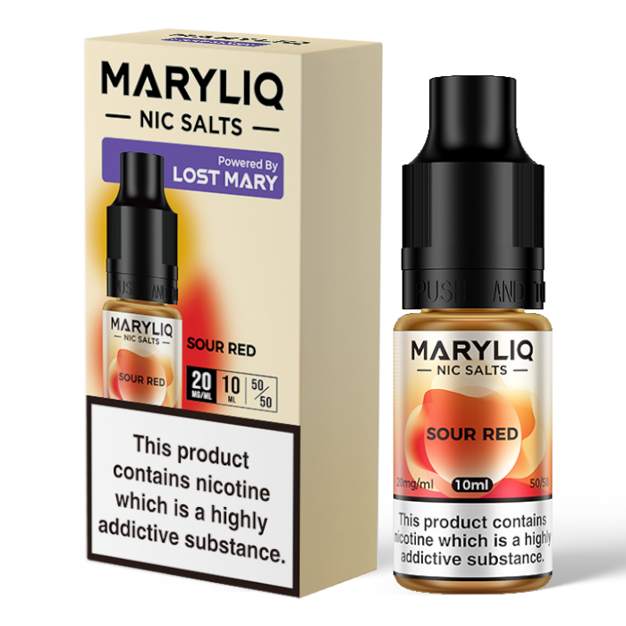 Maryliq - Rouge aigre 10 ml 20 mg Sel de Nic