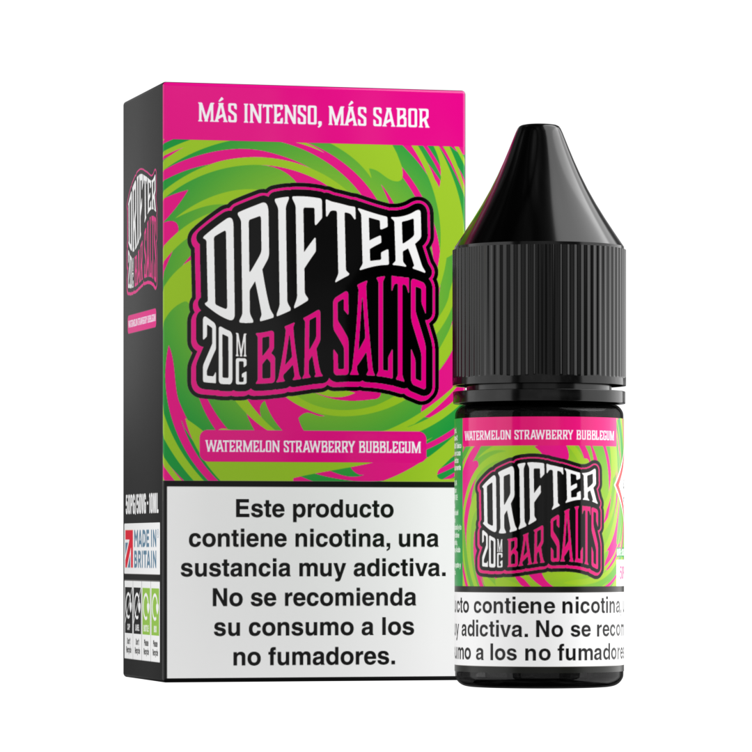Drifter Bar Salts - Watermelon Strawberry Bubblegum 10ml