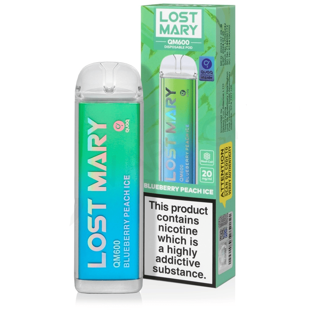 Lost Mary QM600 - Blueberry Peach Ice 20mg