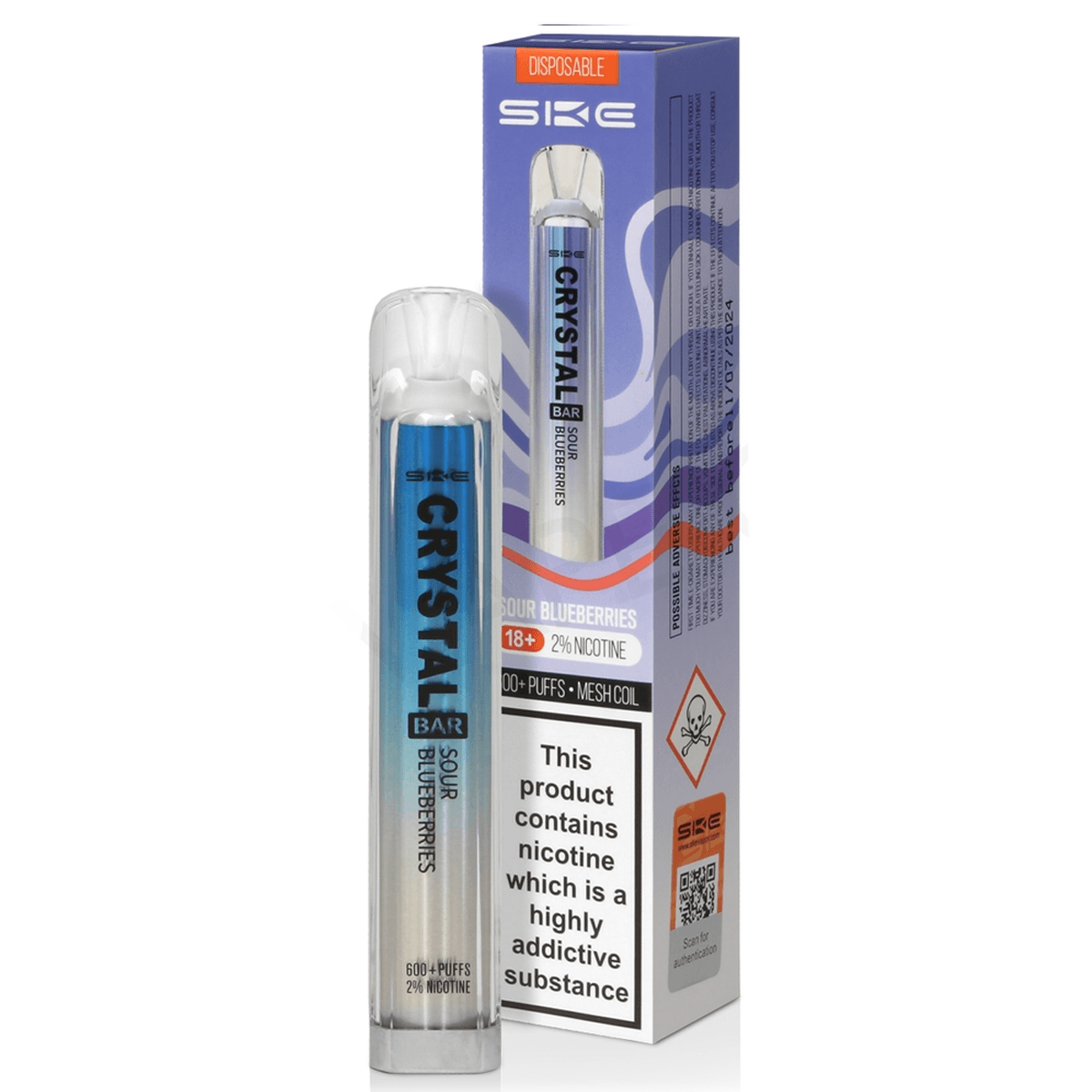 SKE Crystal Bar - Sour Blueberry 20mg