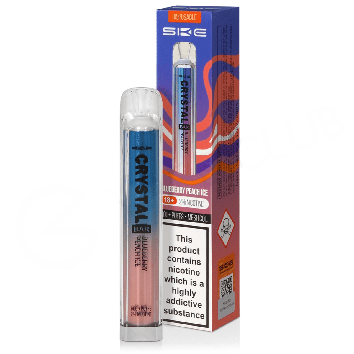 SKE Crystal Bar - Blueberry Peach Ice 20mg