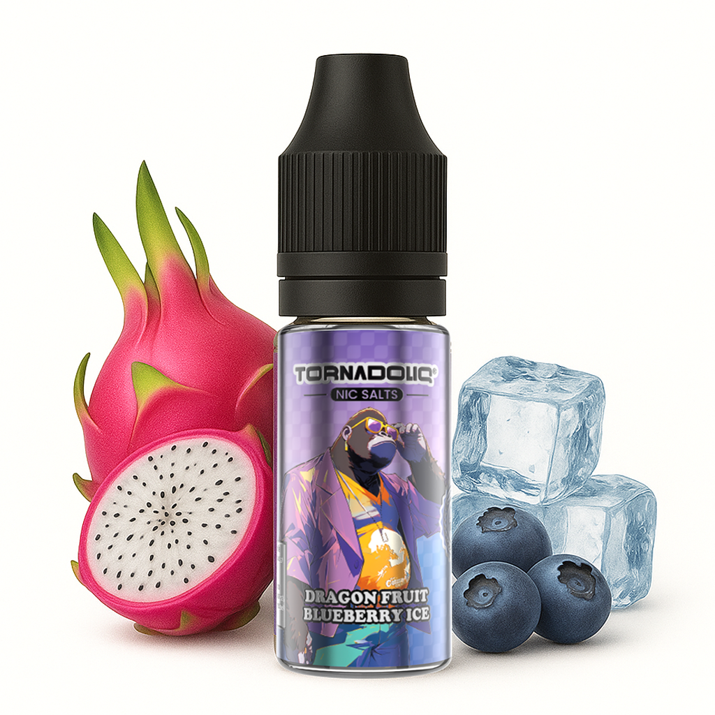Tornadoliq, Dragonfruit Blueberry Ice Nic Salt, 10ml