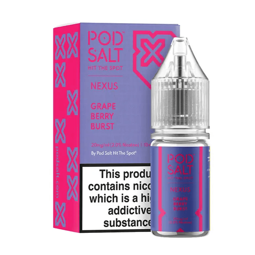 Pod Salt Nexus - Grape Berry Burst 10ml 20mg Nic Salt
