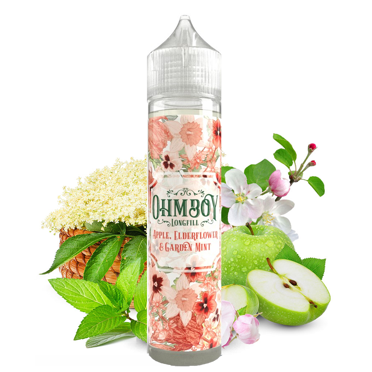 Ohm Boy - Apple Elderflower & Garden mint 60ml Longfill