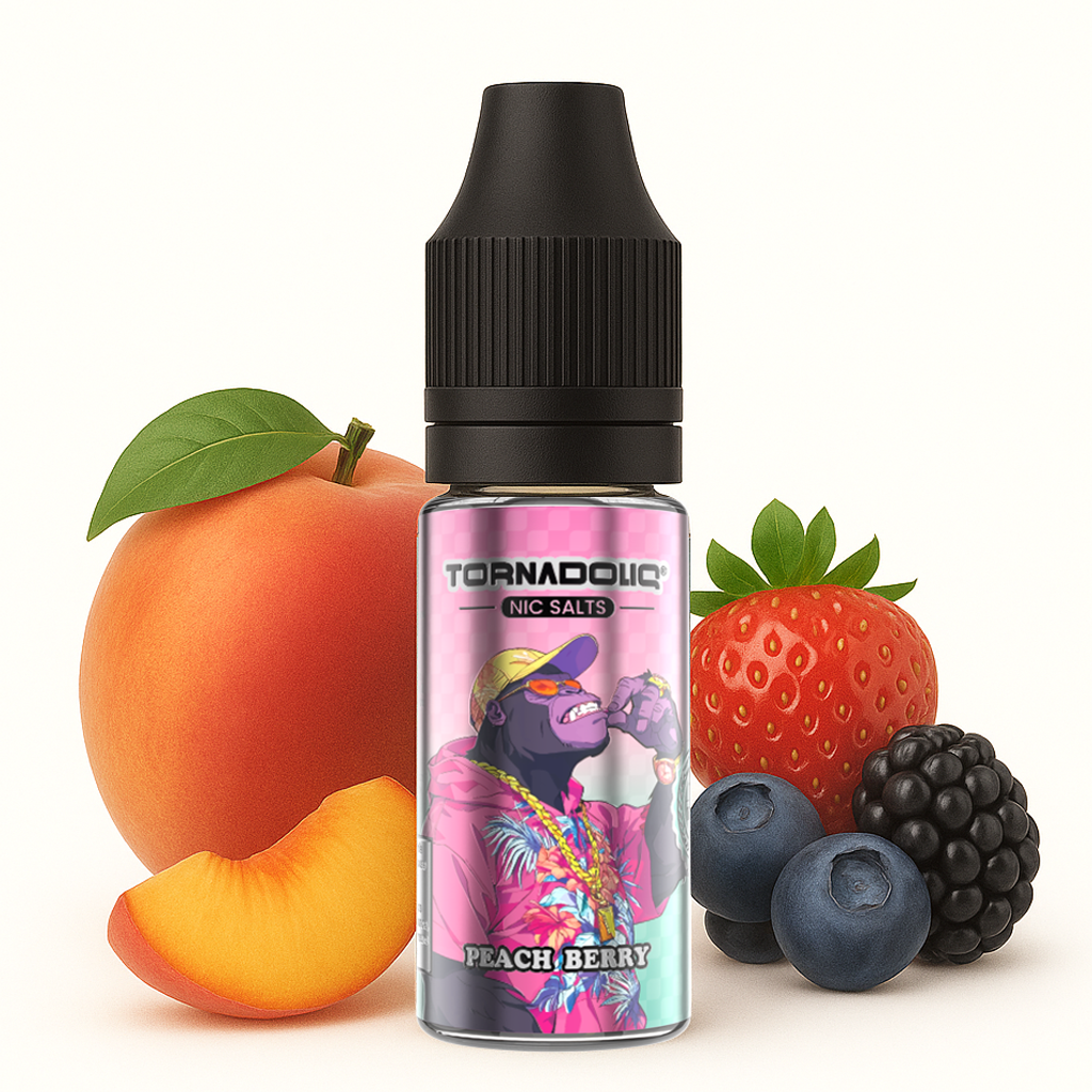 Tornadoliq, Peach Berry Nic Salt, 10ml