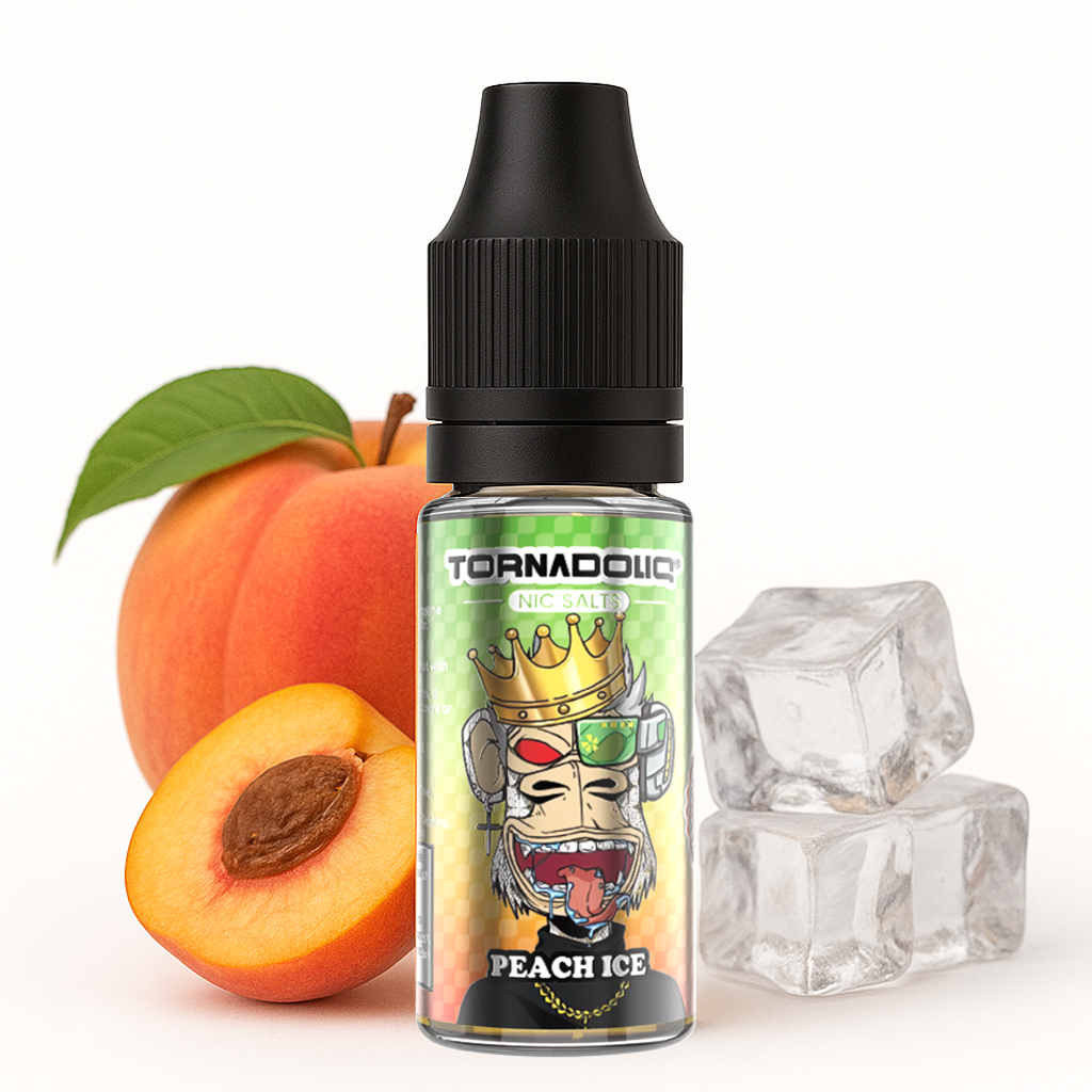 Tornadoliq, Peach Ice Nic Salt, 10ml