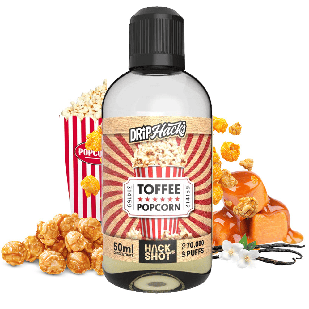 Drip Hacks - Toffee Popcorn 200ml Shortfill
