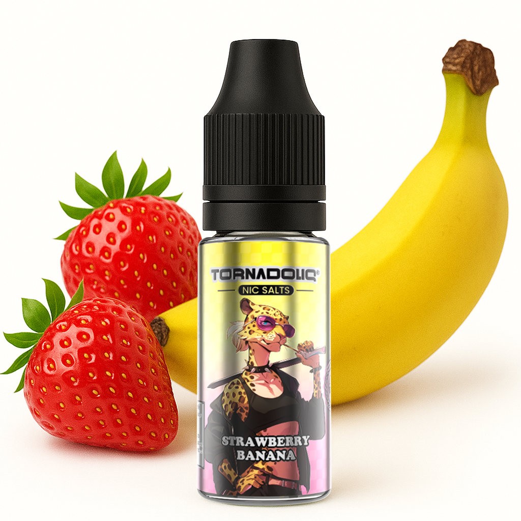 Tornadoliq, Strawberry Banana Nic Salt, 10ml