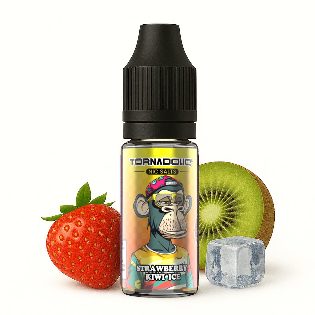 Tornadoliq, Strawberry Kiwi Ice Nic Salt, 10ml