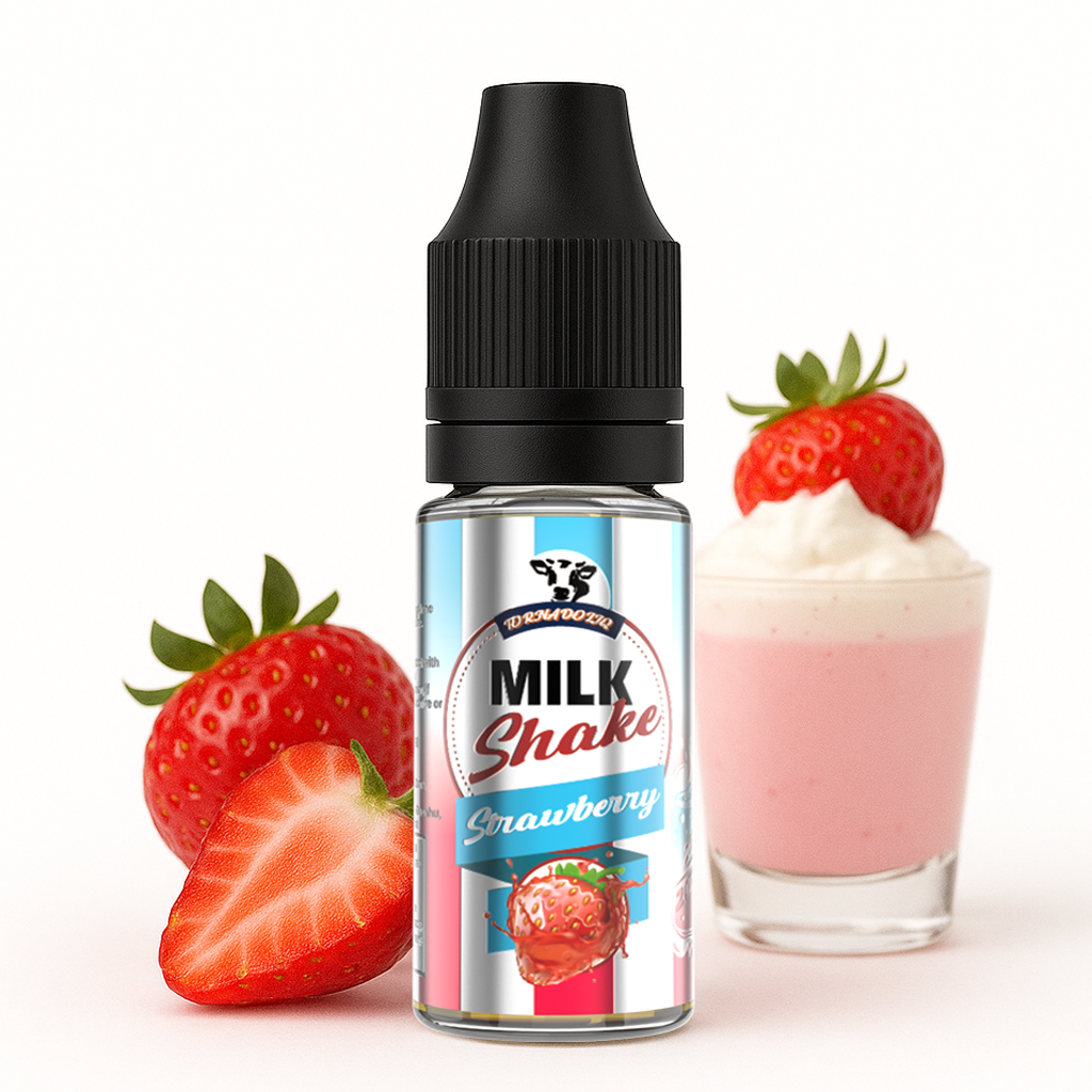 Tornadoliq, Strawberry Milkshake Nic Salt, 10ml