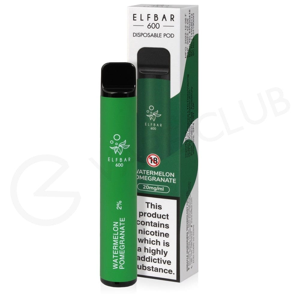 Elf Bar 600 - Watermelon Pomegranate 20mg