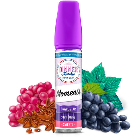 Dinner Lady Moments - Grape Star 50ml Shortfill