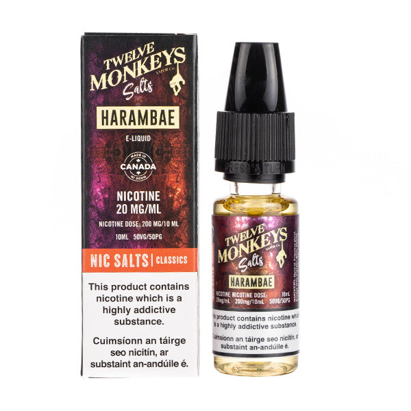 Twelve Monkeys Harambae 10ml 20mg Nic Salts