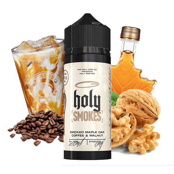 Holy Smokes - Smoked Maple Oak Coffee & Walnut 100ml Shortfill