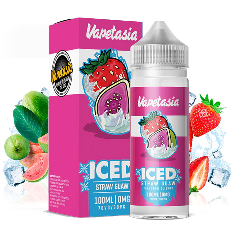 Vapetasia - Iced Straw Guav 100ml Shortfill
