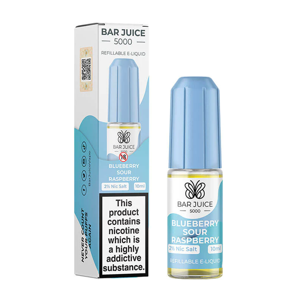Bar Juice - Lampone acido al mirtillo 10 ml Sale Nic