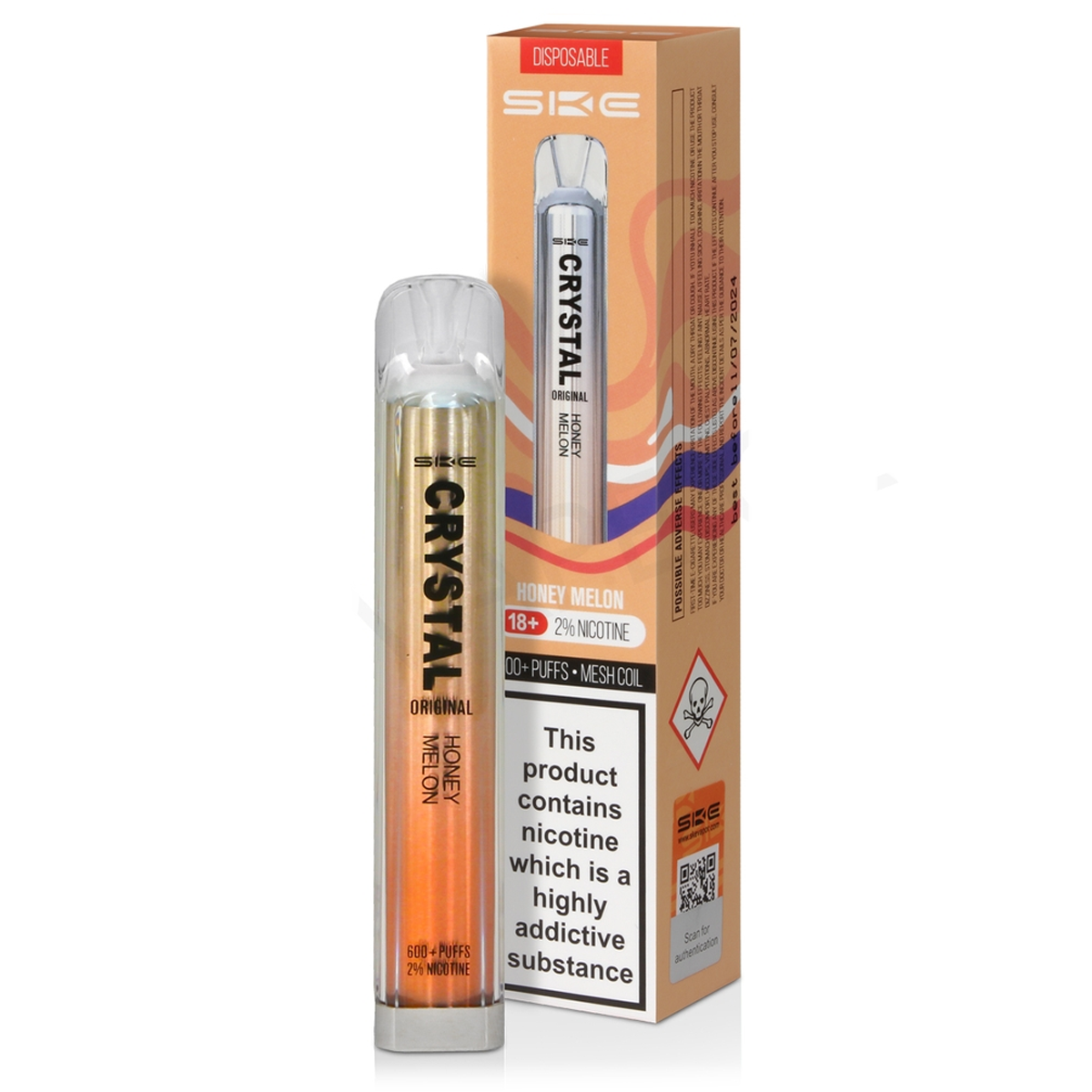 SKE Crystal Bar - Honey Melon 20mg