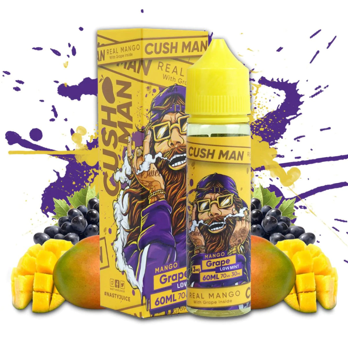 Nasty CushMan - Mango Grape 50ml Shortfill