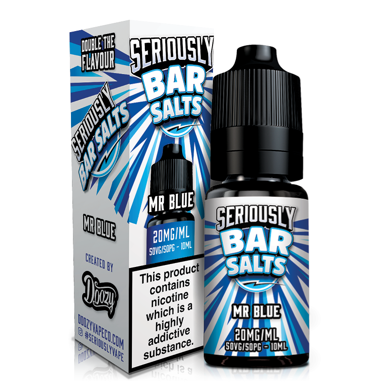 Seriously Bar Salts -Mr Blue 10ml 20mg Nic Salt