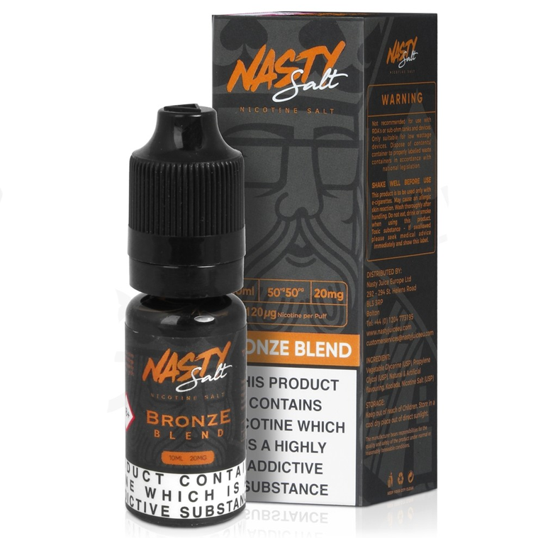 Nasty Salt - Bronze Blend Tobacco 10ml 20mg Nic Salt