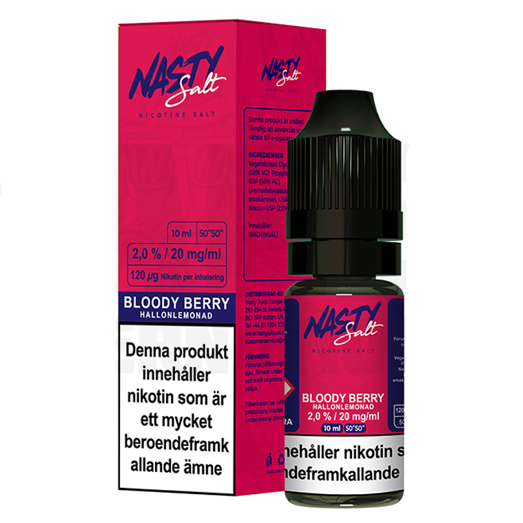 Nasty Salt - Bloody Berry 10ml 20mg Nic Salt