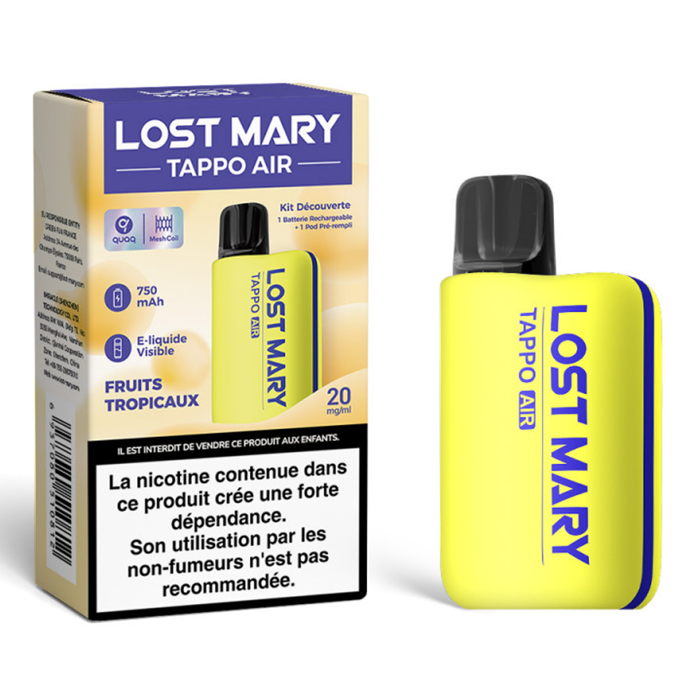 Lost Mary Tappo AIR Kit + 1x Tropical Fruits Pod – House Of Clouds