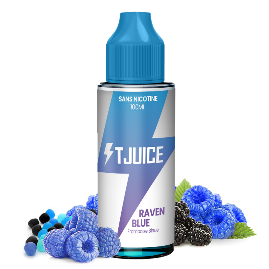 T-Juice - Riempimento corto Raven Blue da 100 ml