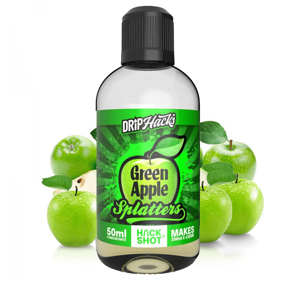 Drip Hacks - Green Apple Splatters 200ml Shortfill