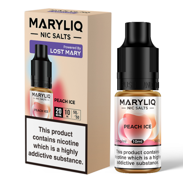 Maryliq - Peach Ice 10ml 20mg Nic Salt