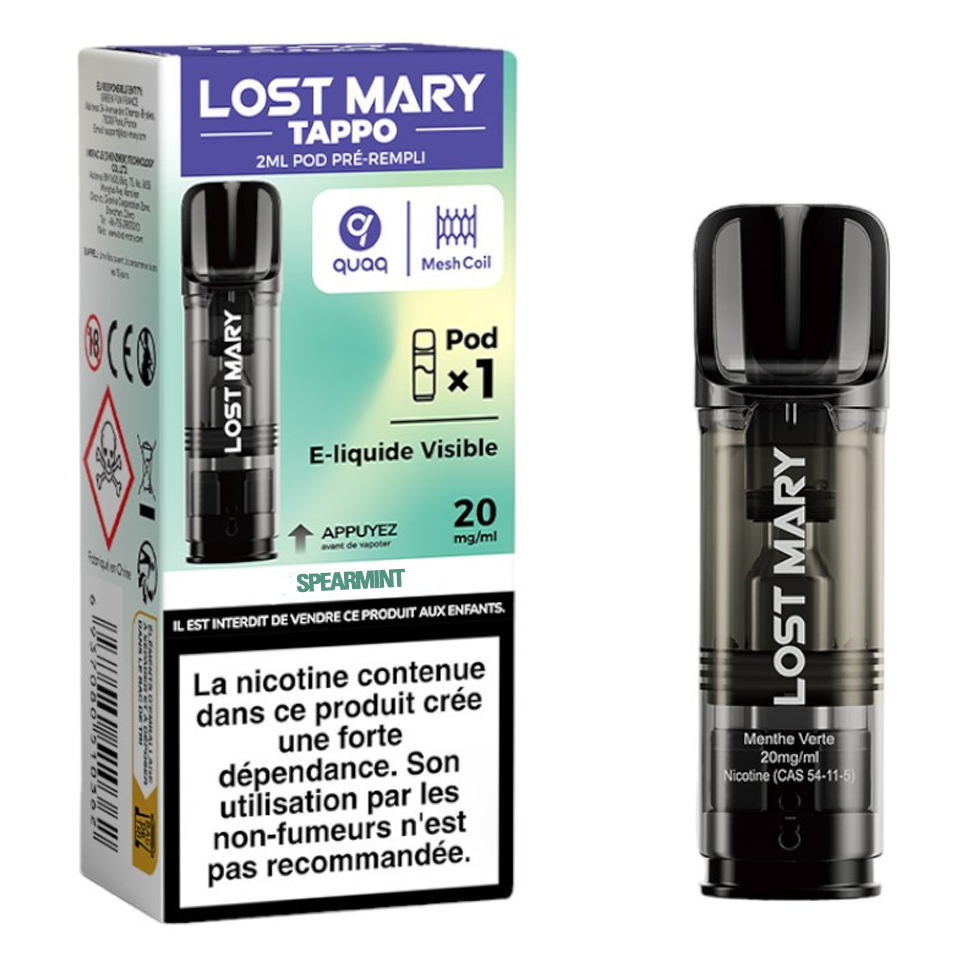 Lost Mary Tappo - Spearmint 20mg House Of Clouds Lost Mary Tappo - Spearmint 20mg House Of Clouds