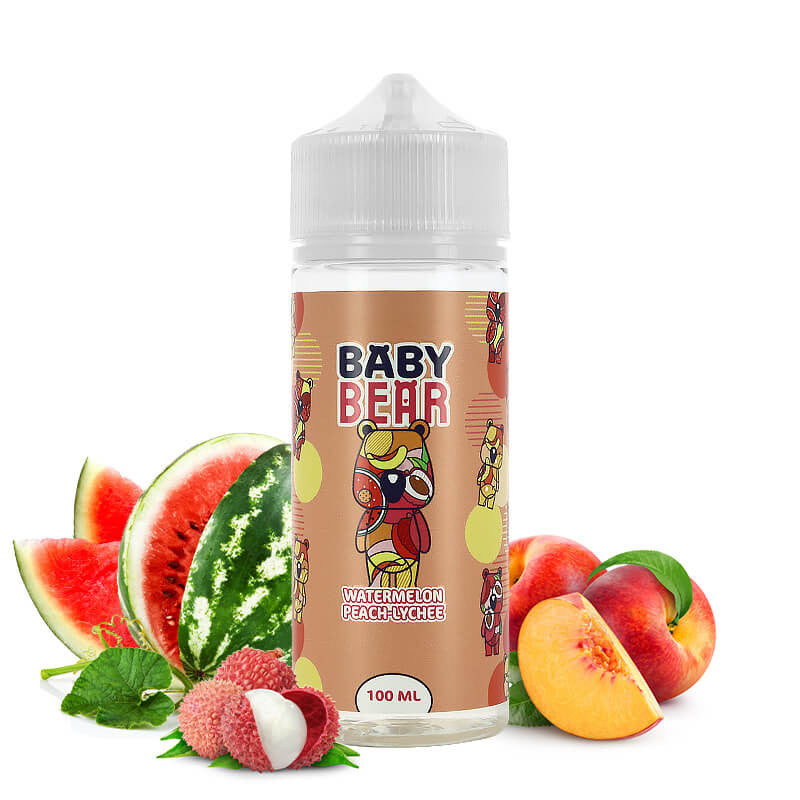 Baby Bear - Pastèque Pêche Litchi 100ml Shortfill