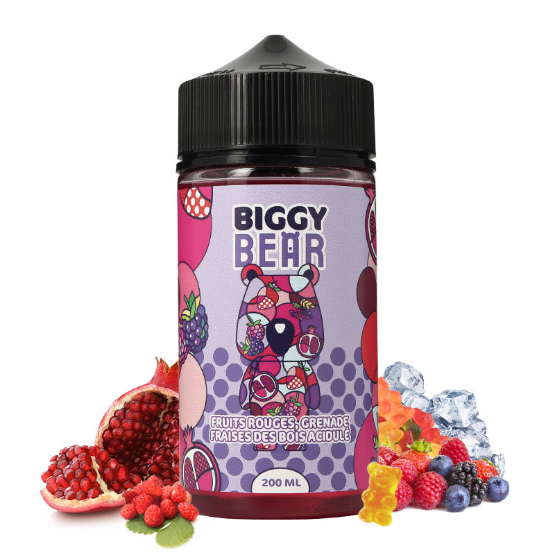 Biggy Bear - Pomegranate Strawberry Mixed Berries 200ml Shortfill