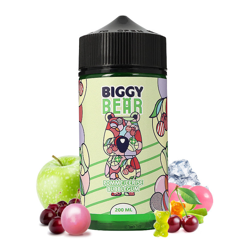 Biggy Bear - Apple Cherry Bubblegum 200ml Shortfill