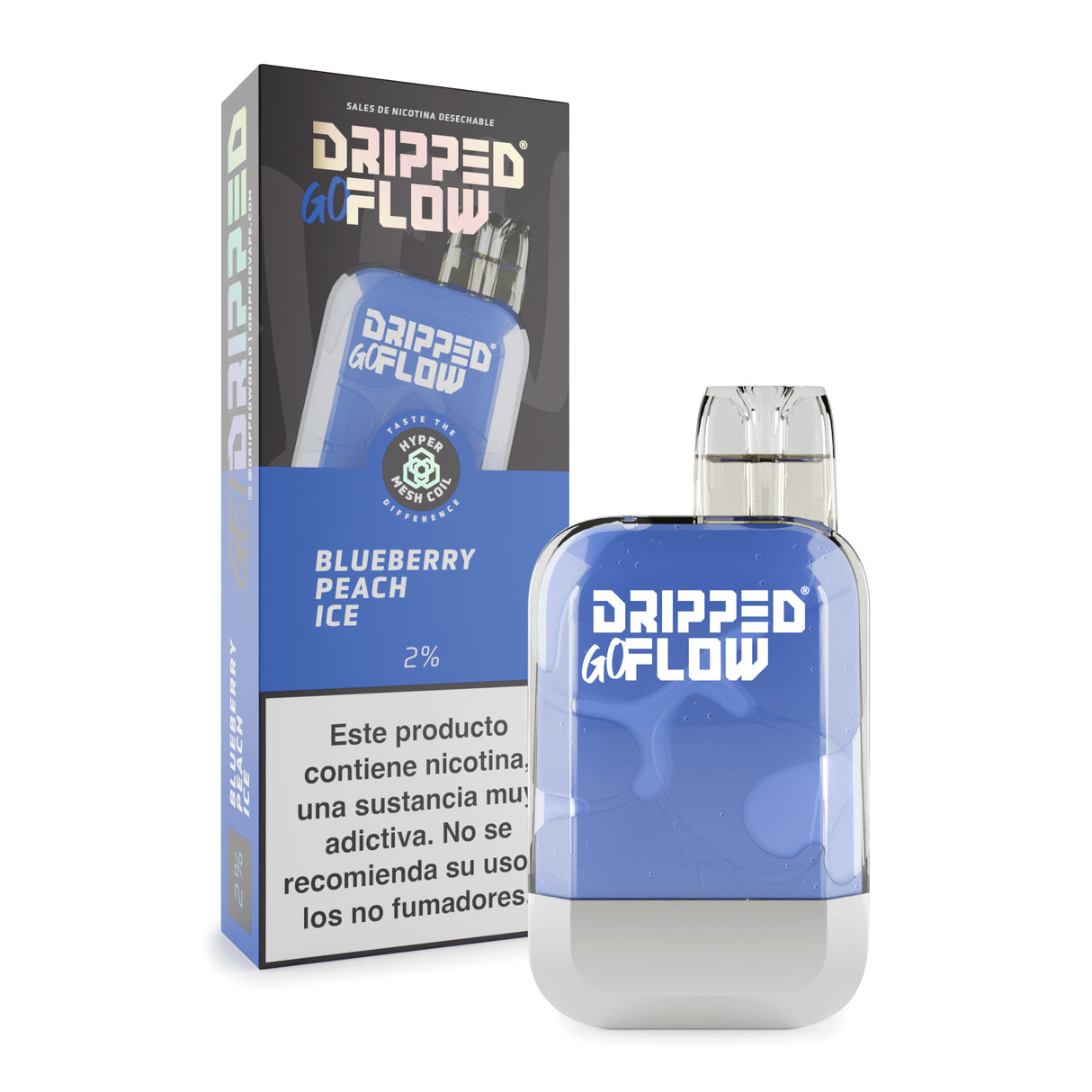 Dripped Goflow - Blueberry Peach Ice 20mg