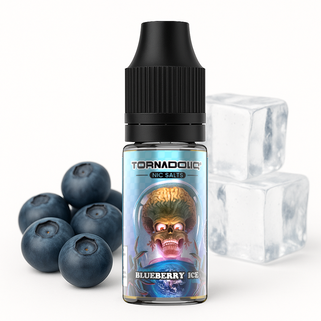 Tornadoliq, Blueberry Ice Nic Salt, 10ml