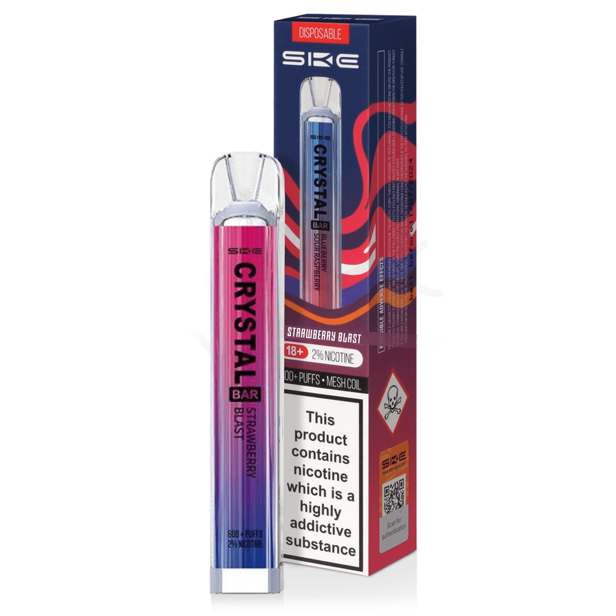 SKE Crystal Bar - Strawberry Blast 20mg House Of Clouds SKE Crystal Bar - Strawberry Blast 20mg House Of Clouds