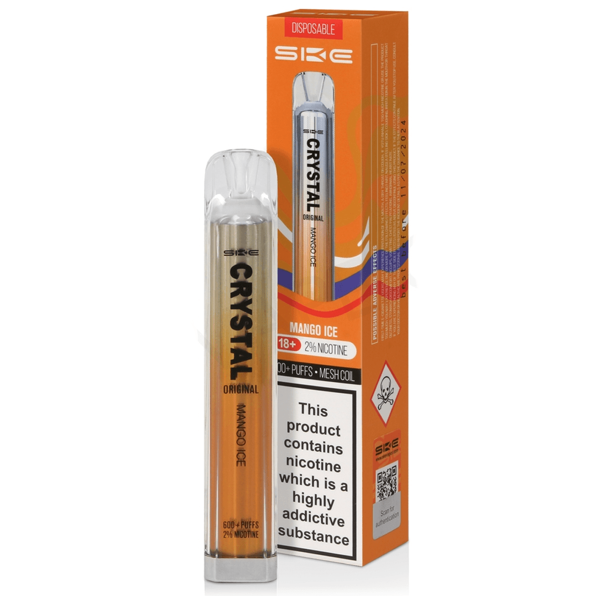 Barre de cristal SKE - Glace à la mangue 20 mg