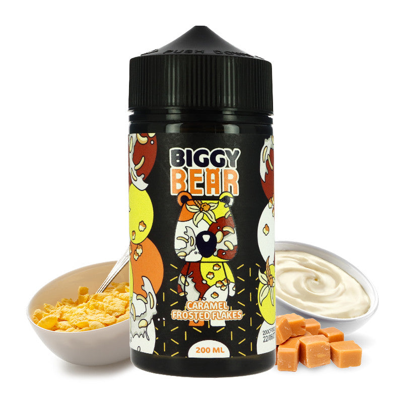 Biggy Bear - Caramel Frosted Flakes 200ml Shortfill