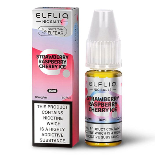 ELFLIQ - Strawberry Cherry Raspberry Ice 10ml Nic Salt