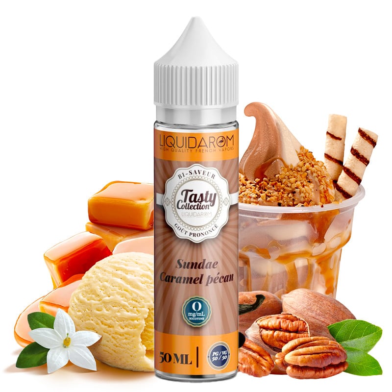 Tasty Collection - Sundae Caramel Noix de Pcan 50ml Shortfill  House Of  Clouds