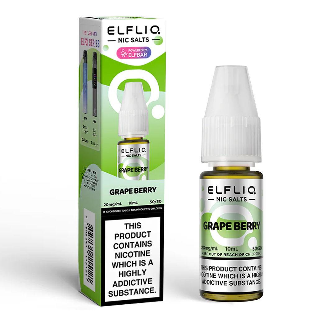 Elfliq Grape Berry Nic Salt, 10ml 20mg