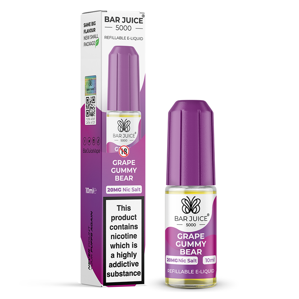 Bar Juice - Grape Gummy Bear 10ml Nic Salt