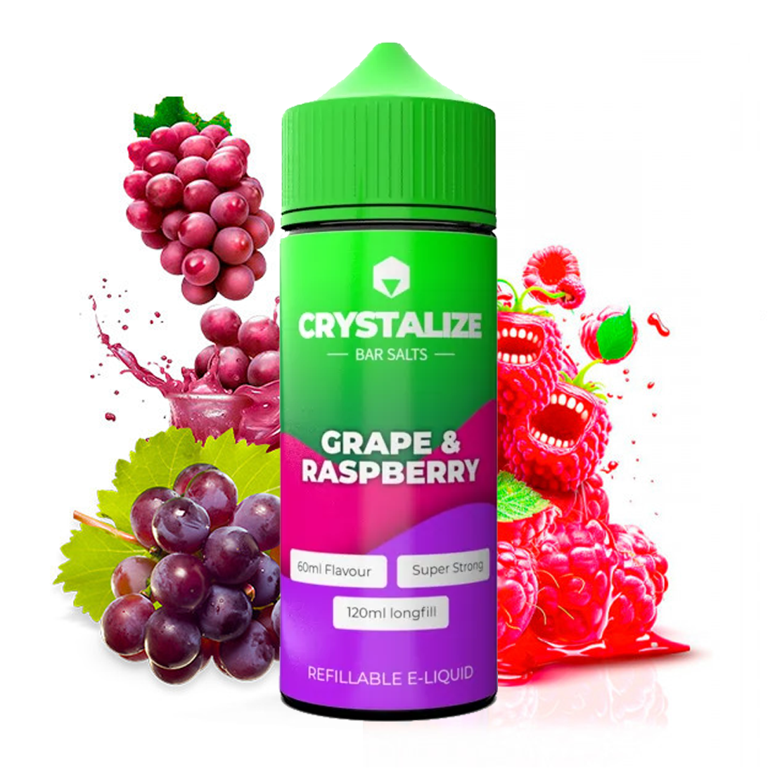 Crystalize - Grape & Raspberry 100ml Longfill