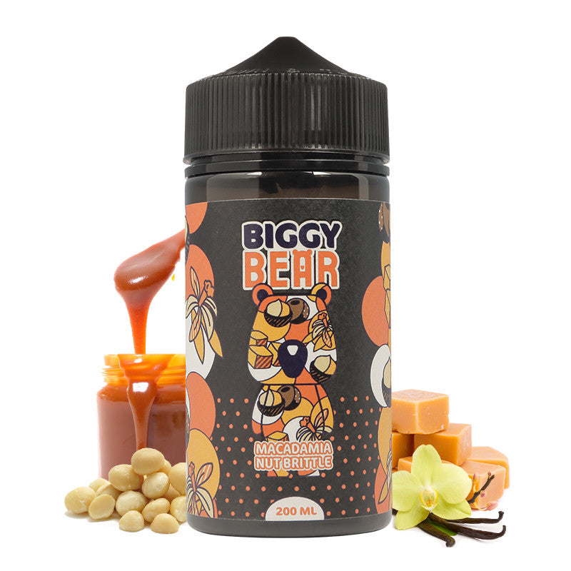 Biggy Bear - Macademian Nut Brittle 200ml Shortfill