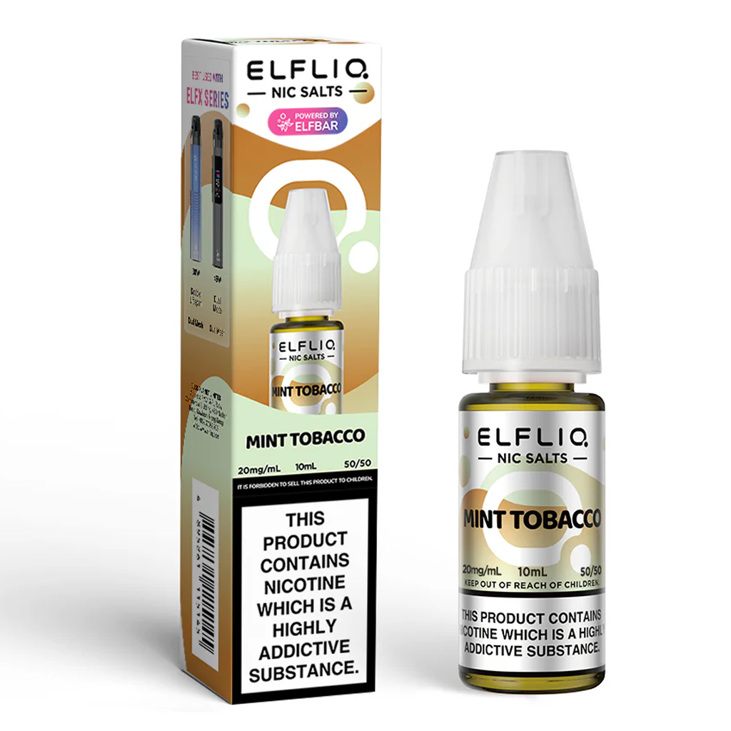 Elfliq Mint Tobacco Nic Salt, 10ml 20mg