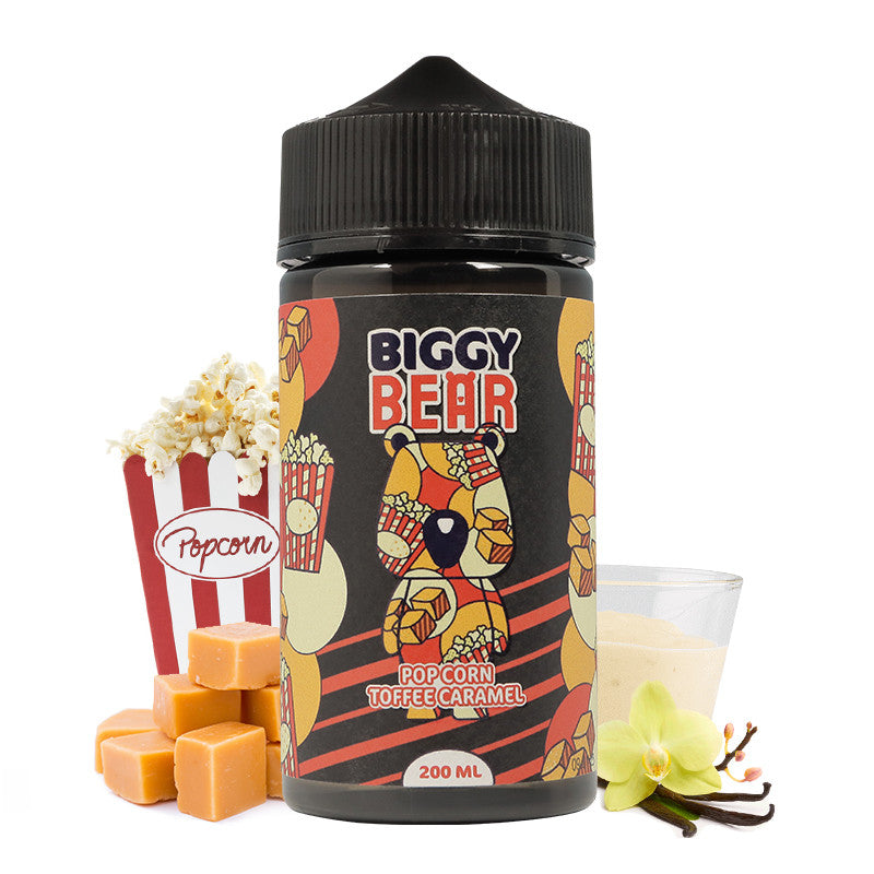 Biggy Bear - Popcorn Toffee Caramel 200ml Shortfill